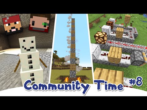 Minecraft: Snow Golem Face Reveal, Campfires and Redstone - Community Time #8