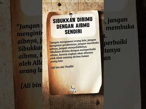 Karena Engkau Akan di Tanya  Oleh Allah Tentang Dirimu Bukan Orang Lain