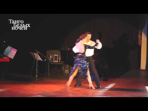  Sol Cerquides  and  Fernando Gracia  are  dancing  at  White Nights tango festival  in  2016