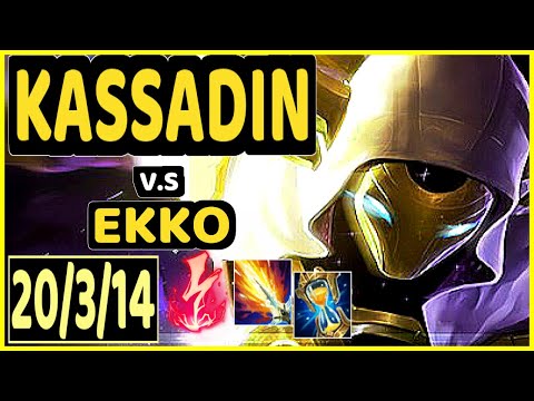KASSADIN vs EKKO - 20/3/14 KDA MID GAMEPLAY - BR Ranked GRANDMASTER