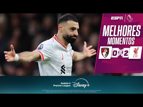 Gols e lances de Bournemouth x Liverpool