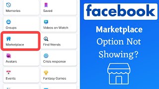 How to Fix Facebook Marketplace Option Not showing Up (2023)