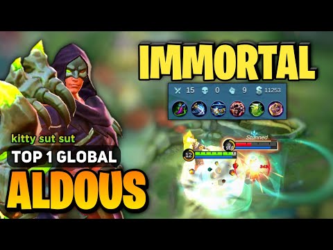 IMMORTAL! Aldous Best Build 2022 [ Top 1 Global Aldous Gameplay ] By kitty sut sut - Mobile Legends