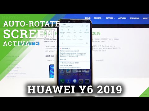 How to Allow Auto Rotation in Huawei Y6 2019 – Enable / Disable Auto Rotate Screen