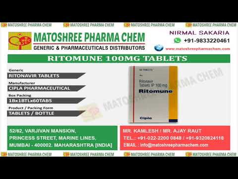 Ritomune ritonavir 100 mg tablet, 1x60 tablets, prescription