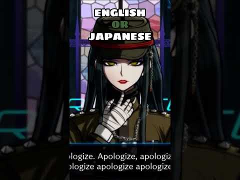 Danganronpa English Vs. Japanese (#12) #danganronpa #killingharmony #anime #english #japanese #pick