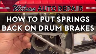How to Put Springs Back On Drum Brakes