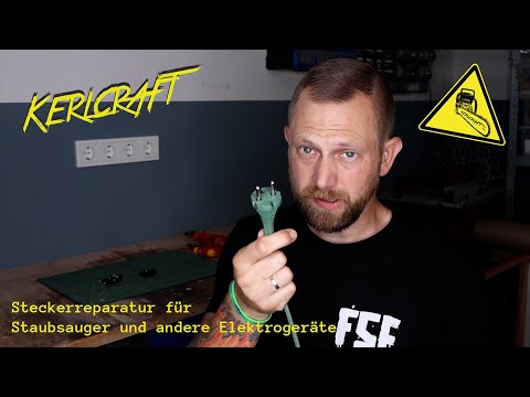 Plug replacement on electrical appliances without a protective conductor, e.g., vacuum cleaner pl...