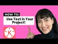 How To Add Text To Your Kinemaster Video English Tutorial