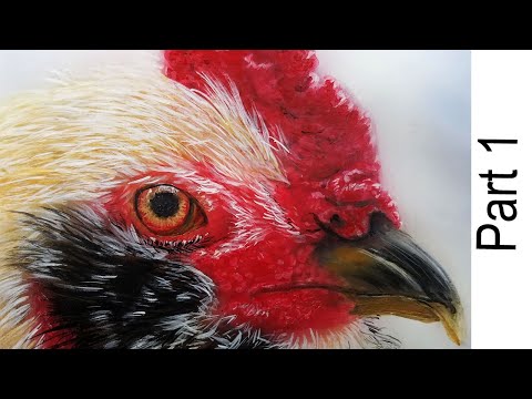 How to Paint a Chicken in Acrylics - Part 1
