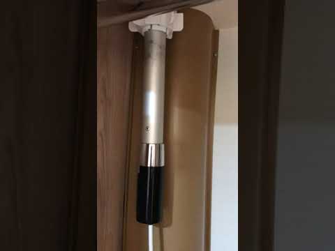 Working the TV Aerial in Elddis 6 berth