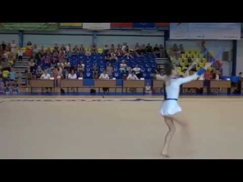 Aleksandra Chełmecka - Gimnastyka Artystyczna - układ z obręczą - OOM Wrocław, 29.06.2014