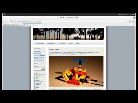 Epiphany web browser running on Wayland