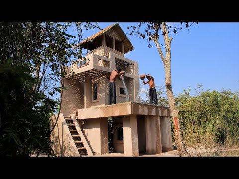 Build Amazing Three Story Mud Villa House Build Amazing Three Story Mud Villa House