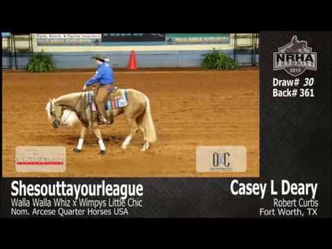 Desempate Futurity NRHA 2015  Campeon Casey Deary and Sheoutyourleague