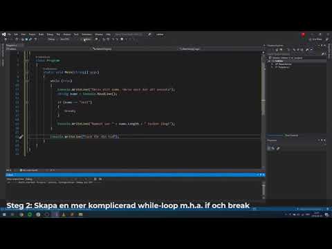Lär dig C# del 4 - Loopar