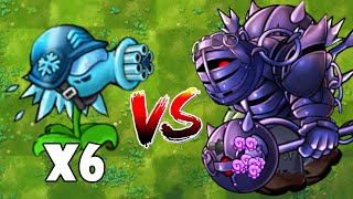 PvZ 1 Fusion 2.2 Challenge - Ultimate Plant Teams Vs Obsidian Gargantuar Zombie - Who will win?