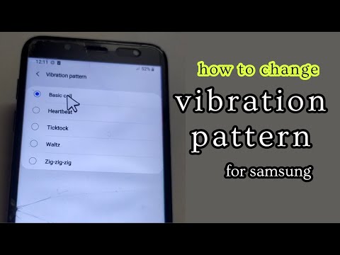 how to change vibration pattern for samsung @amazeapplication