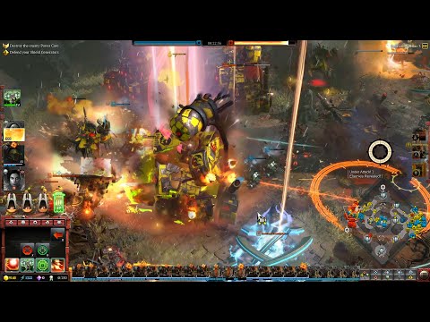 Space Marines vs Orks - 3v3, Hard AI, Quick Battle - Warhammer 40K: Dawn Of War 3 - No Limit Mod