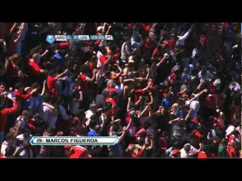 Gol de Figueroa. Argentinos 2 - Unión 0. Torneo Inicial 2012. Fecha 8. Fútbol Para Todos
