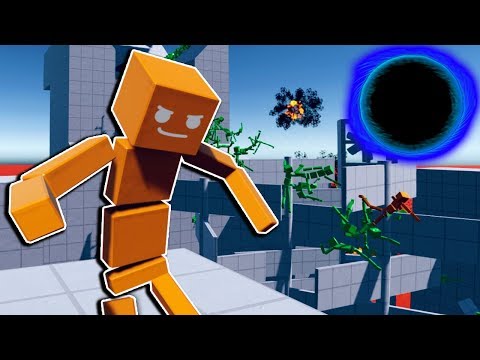 1000 Ragdolls VS Giant Black Hole Blender! - Fun With Ragdolls Gameplay