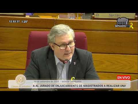 Sesión Ordinaria - Sen. Rafael Filizzola 10/09/2025