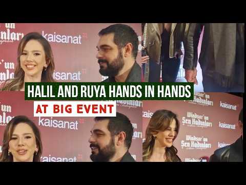Halil Ibrahim Ceyhan and Ruya Coric Hands in Hands at Big Event