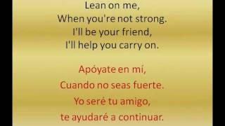 Michael Bolton - Lean on me. (with lyrics spanish and english).