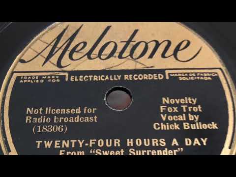 Twenty Four Hours A Day - Chick Bullock And His Levee Loungers 1935