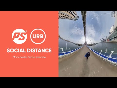 Social distancing inline skating - Manchester skate exercise