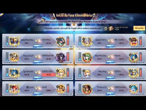 🔴OITAVAS DE FINAIS DO CAMPEONATO DO JAMIEL ( HOJE VAI PEGAR FOGO ) - SAINT SEIYA AWAKENING