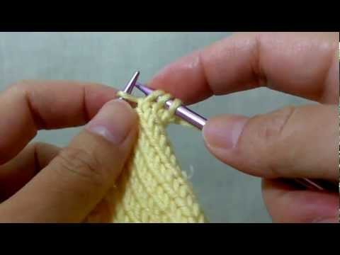 How to knit M1L (Make 1 Left) - Increasing 1 stitch