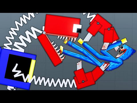 Boxy Boo FIGHTS Huggy Wuggy - People Playground Mods