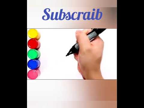 Drawing fruits:apple, peach,banana,pear and coloring for kids