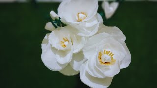 How to make Easy Tissue Paper Flowers DIY Paper Craft Tutorial
