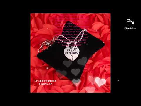 Silver Metallic Love Heart Couple Pendant