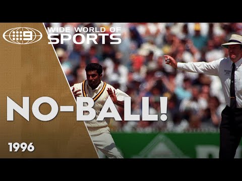 Umpire Darrell Hair on THAT no-ball call - 1996 | Wide World of Sports