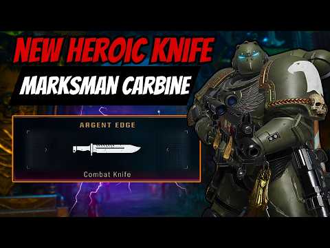 New "Argent Edge" Heroic Knife is PERFECT For BUFFED Marksman Carbine Sniper Build in Space Marine 2