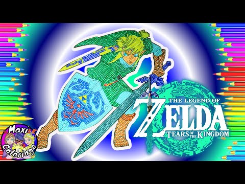 TUTO Comment Colorier et Dessiner ZELDA Tears of the Kingdom - How to Coloring LINK