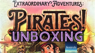 Extraordinary Adventures: Pirates! Board Game I Unboxing (No Talking)
