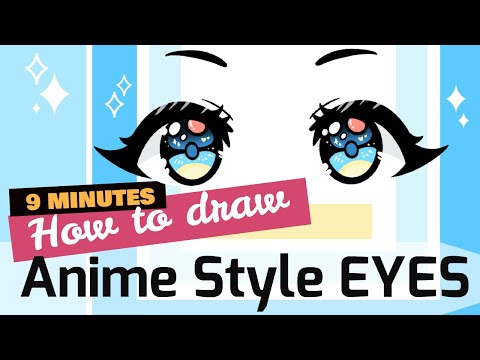 How to draw Anime Style Eyes for Beginners on Procreate