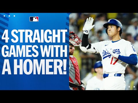 Shohei Ohtani homers in 4 straight games for the first time in his career! | 大谷翔平ハイライト