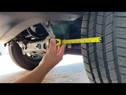 Part of a video titled How to do an alignment on a car at home using only a tape-measure ...