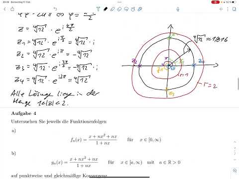 A4 – Funktionenfolge – punktweise und gleichmäßige Konvergenz (Klausur WiSe 21-22)