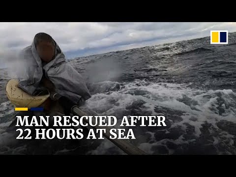 ‘Miracle’ rescue of Japanese man lost at sea for 22 hours in stormy waters