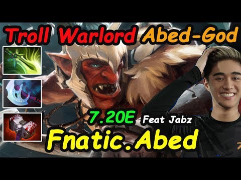 Fnatic Abed - [TrollWarlord] MIDLANE INSANE Carry Beast MODE Feat Jabz [Phoenix] | Dota2 7.20 Rank
