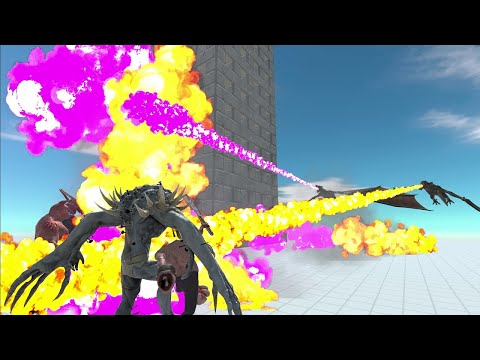 A new character fire-breathing dragon participates in the update! - Animal Revolt Battle Simulator