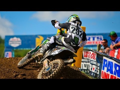 Adam Cianciarulo Penalized for Cutting the Track - 2013 Unadilla MX 250 Moto 1