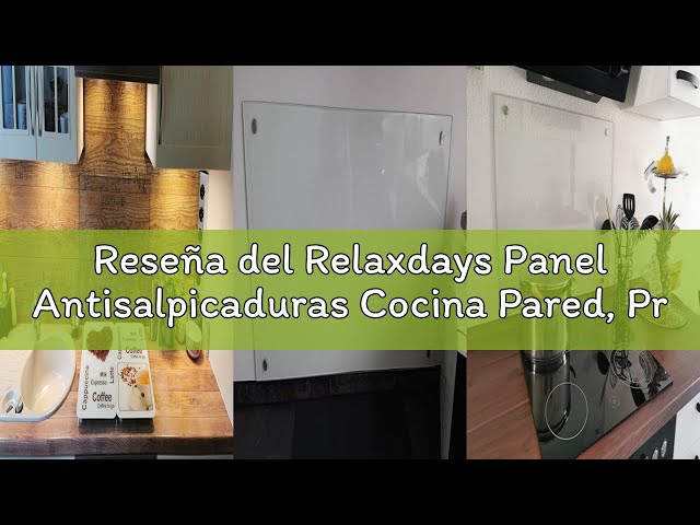 Vídeo relacionado con AUVYI Panel Trasero de Cocina de Cristal Templado, 70 x 40 cm, Transparente, Protección Contra Salpicaduras, Antisalpicaduras