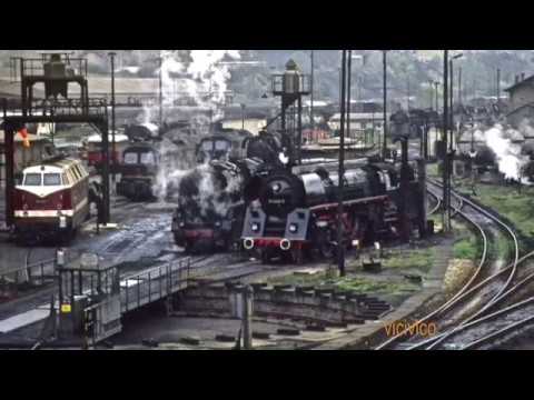 DDR 3 Mai 1978  Damals Am Saalfeld Bahnhof  Nur Dampf !!  1